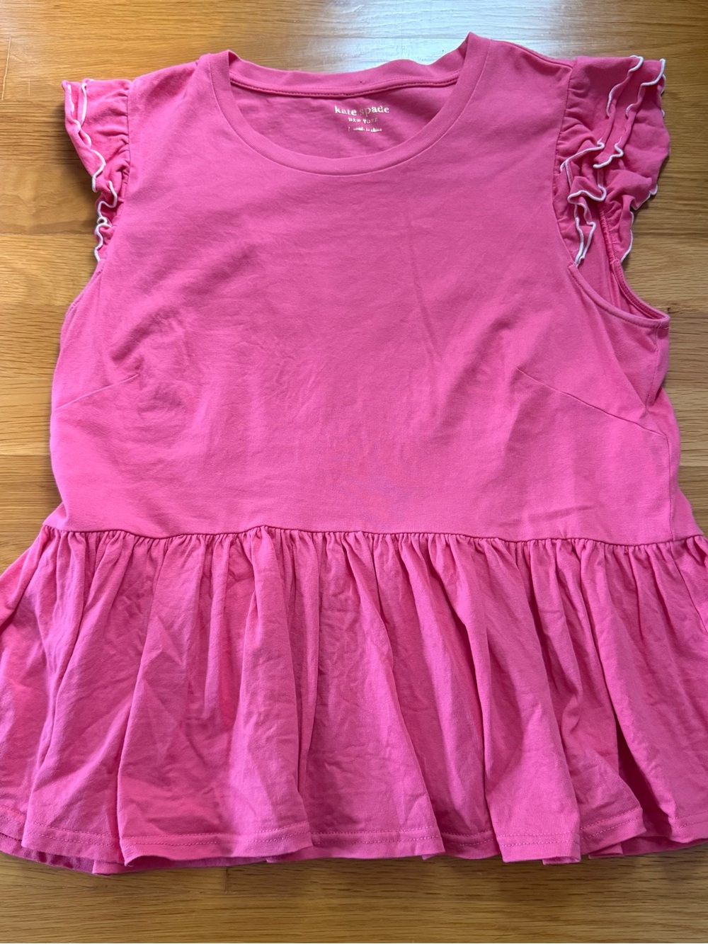 ♠️ Kate Spade Pink Peplum Top | Large